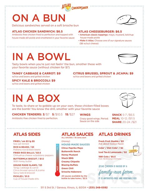 atlas chicken shack|atlas chicken shack menu.